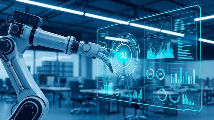 ai-robot-interacting-with-futuristic-data-interface_23-2152005489